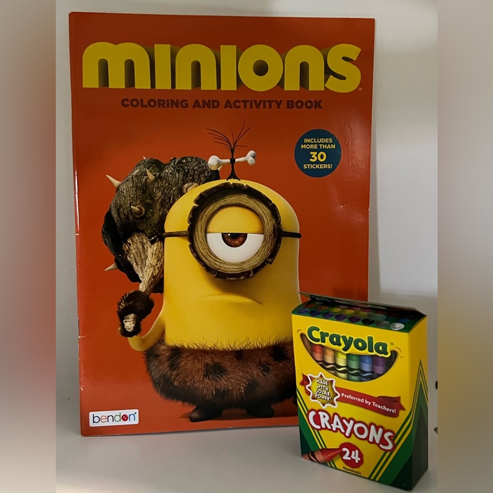 NEW- Coloring Book + 24 Crayolas Crayons - Picture 6 of 15